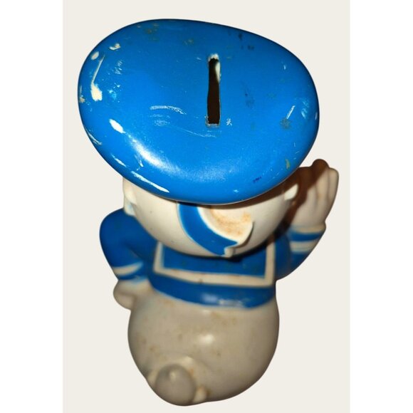 Vintage Donald Duck Plastic Coin Bank - Picture 4 of 9
